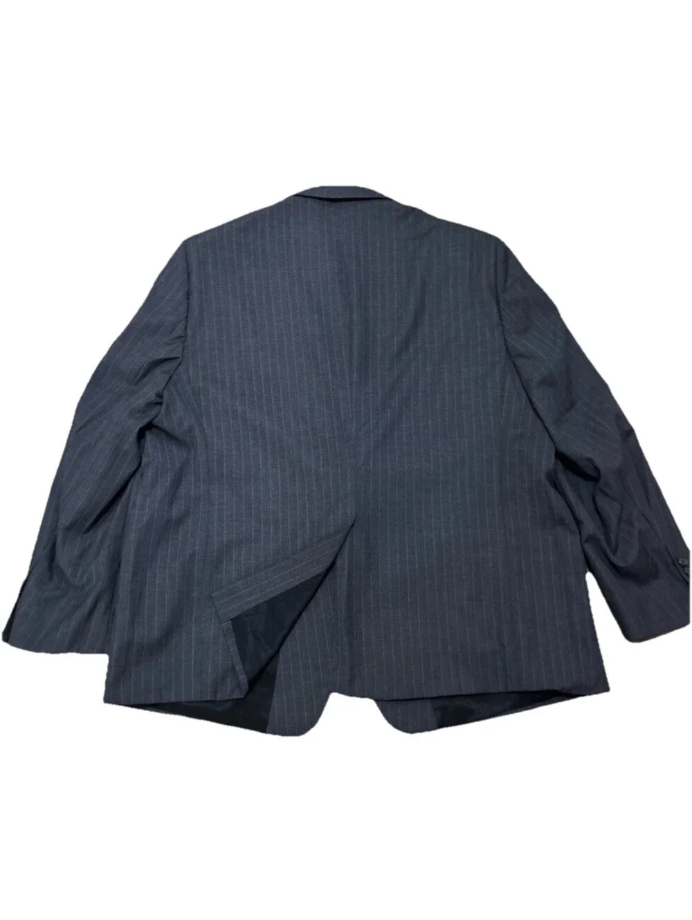 Joseph & Feiss 50 Regular 100%Wool Dark Gray Pin Stripe Blazer Jacket Business